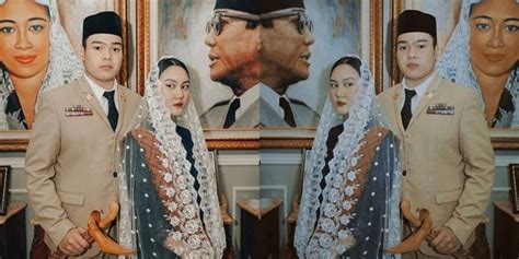 Photo Of Jeje Soekarno And Bella Clarisa Styled Like President Soekarno