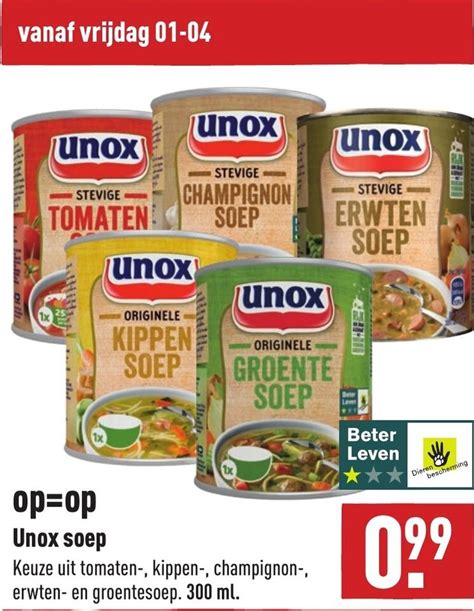 Unox Soep 300ml Aanbieding Bij ALDI