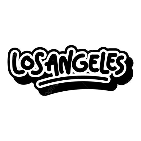 Texto De Los Ángeles Vector Png Los Angeles Los Ángeles Png Y