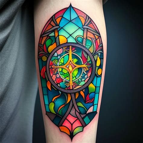 68 Stained Glass Tattoo Ideas - TattooClue.com