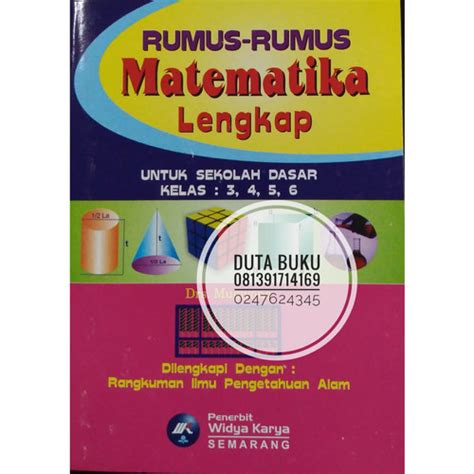 Jual Buku Rumus Rumus Matematika Lengkap Dilengkapi Ipa Kota Semarang