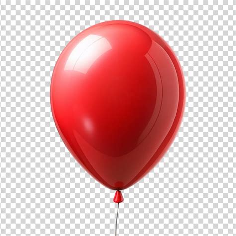 A Red Balloon Isolated On White Background Premium Ai Generated Psd