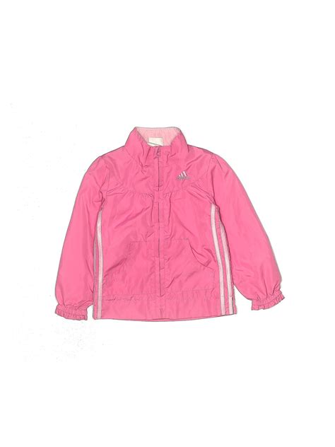 Adidas 100 Polyester Solid Pink Track Jacket Size 4t 52 Off Thredup