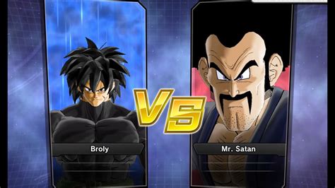 Xenoverse Requested Match Pc Broly Vs Mr Satan Dbs Youtube