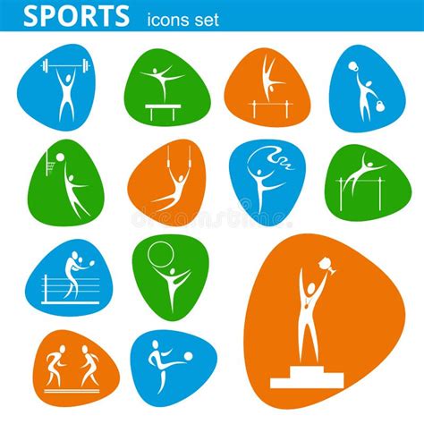 Rio Olympic Pictograms Stock Illustrations Rio Olympic Pictograms