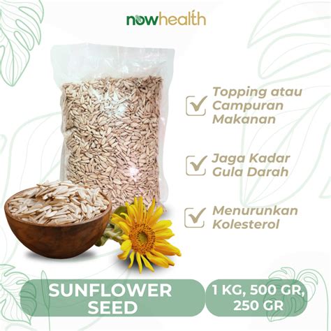 Jual Sunflower Seed 1 Kg Kuaci Biji Bunga Matahari Kupas Raw Natural