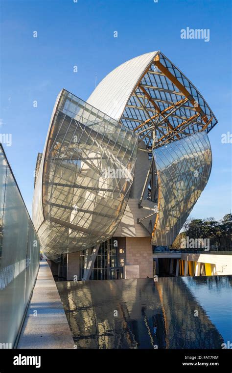 Louis Vuitton Foundation By Architect Frank Gehry Art Museum And Cultural Center At Bois De