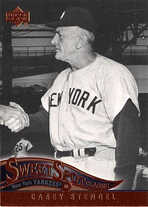 Casey Stengel Baseball Card New York Yankees Manager Upper Deck