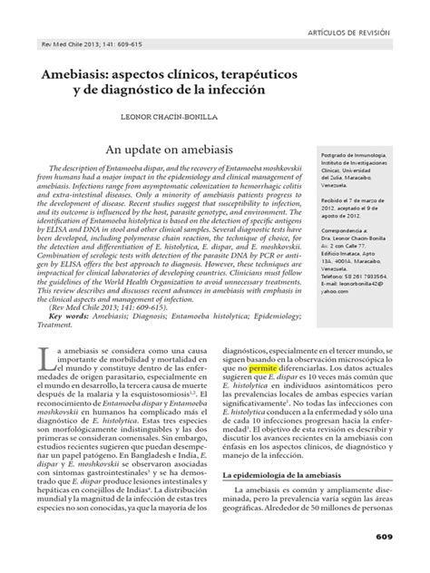 Amebiasis 2019 Pdf Medicina Epidemiología