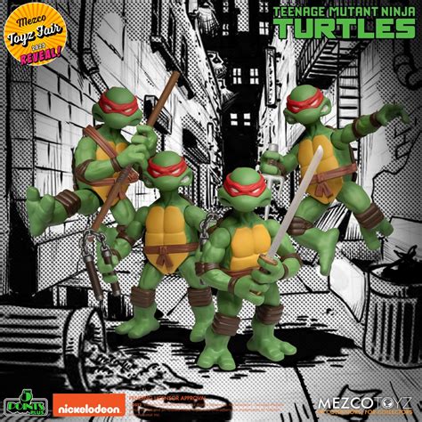 Teenage Mutant Ninja Turtles Deluxe Set Points Mezco Figurines