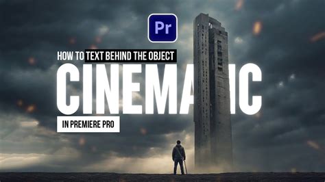 How To Add Text Behind Objects In Premiere Pro Premierepro Youtube