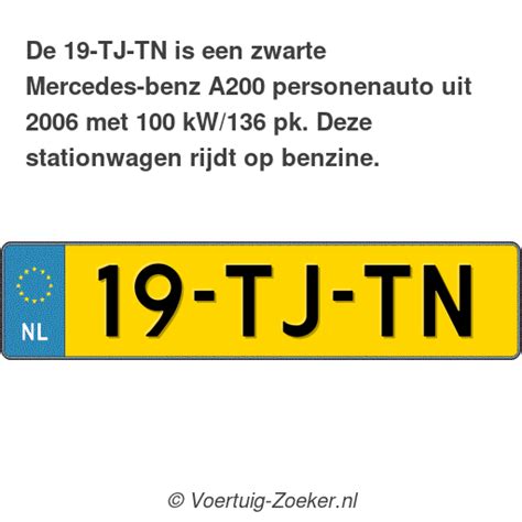 Kenteken Tj Tn Mercedes Benz A Auto Tjtn Voertuig Zoeker Nl