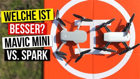 Vergleich DJI Mavic Mini vs Spark welche ist beste Drohne für