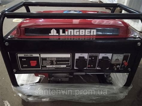 Бензиновый Генератор 4х-тактный с Ручным Запуском Lingben LB2500-D ...