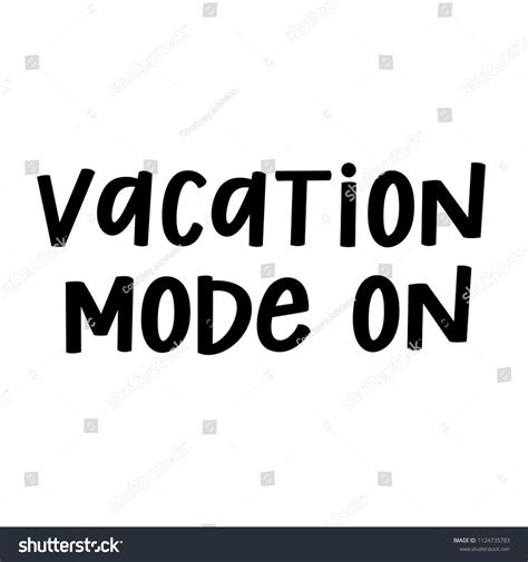 Vacation Mode On Stock Vector Royalty Free 1124735783 Shutterstock