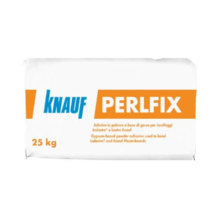 Knauf Perlfix Adesivo In Polvere A Base Gesso Per Incollaggio Lastre