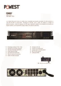 UPS 3KVA ONLINE RACK POWEST TITAN MEDELLÍN American Insap