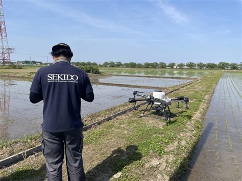 なぜ私が水田に？水稲の除草剤散布でわかったドローン農薬散布のメリットとは セキド オンラインストア