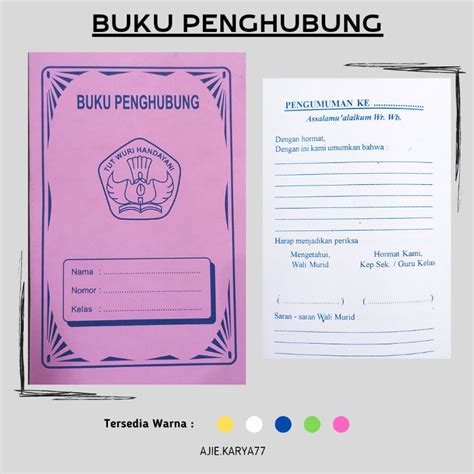 Jual BUKU PENGHUBUNG TK DAN PAUD BUKU PENGHUBUNG MURAH Shopee Indonesia