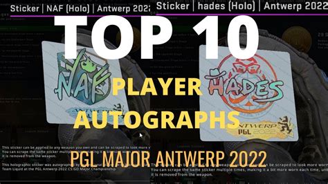 Top Player Autograph Stickers Pgl Major Antwerp Youtube