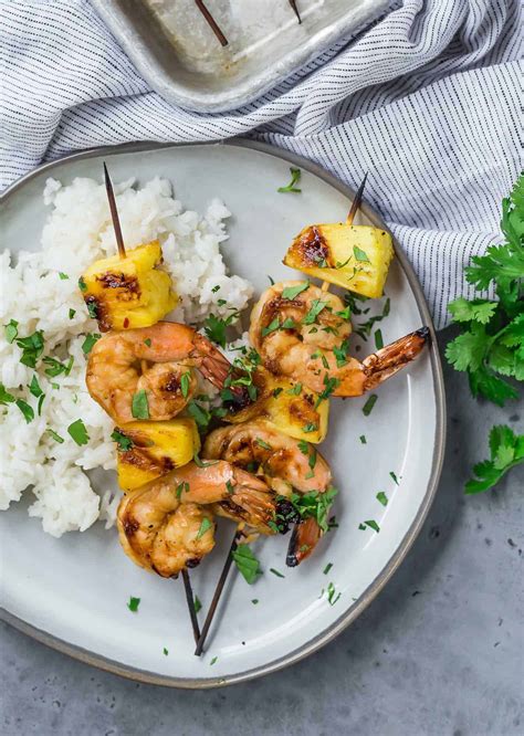 Grilled Shrimp Kabobs With Pineapple Rachel Cooks