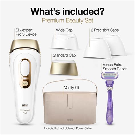 Silk-expert Pro 5 IPL with Wide Cap and 2 Precision Caps | Braun