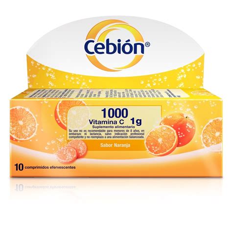 Cebion Vitamina C Acido Ascorbico 1000 Mg 10 Comprimidos Cruz Verde