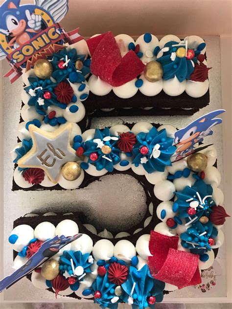 Sonic Number Cake Cupcake Baby