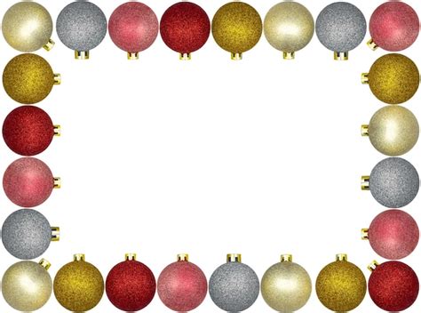 Premium Photo Frame Made From A Lot Of Colorful Christmas Baubles