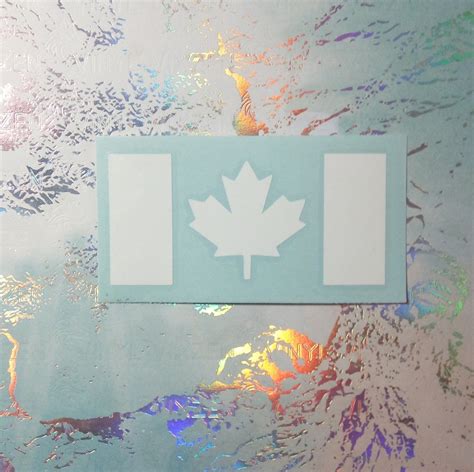 Canada Flag Maple Leaf Vinyl Decal Bumper Sticker Windows Etsy