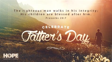 Celebrating Fathers Day With Scriptures Hope Church Lowell