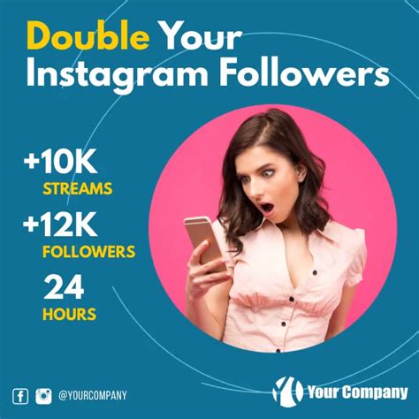 Increase Your Followers Service Instagram Ad Template Postermywall