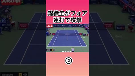 錦織圭がフォアで攻め立てる！ Yayafa