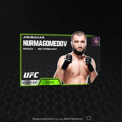 Abubakar Nurmagomedov 2023 UFC Booster Set RARE NFT For Sale 2022