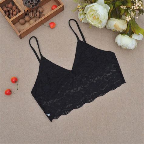 Women Summer Sexy Boho Translucent Underwear Sheer Lace Bralette