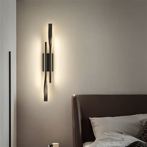 18W Long Strip Wall Lamp Light Luxury Creative Room Bedroom Bedside