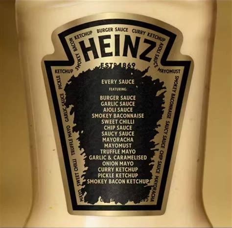 Heinz Release ‘every Sauce The Ultimate Super Condiment Famous