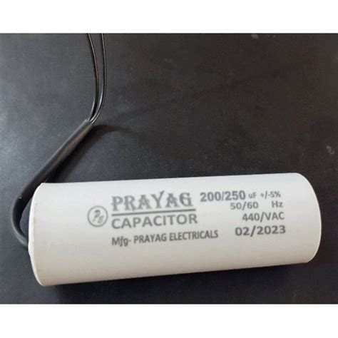 200 Uf 200 250 Prayag Electric Motor Start Capacitor 250v Surface Mount At ₹ 80 Piece In New Delhi