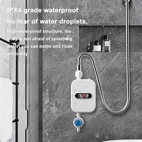 Shower Heater Electric KW Hot Water Heater With Digital Display Waterproof V Instant Water