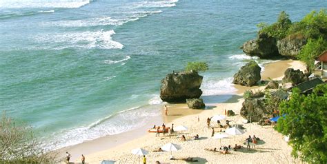 Padang Padang Beach Bali Great Waves And White Sandy Beach