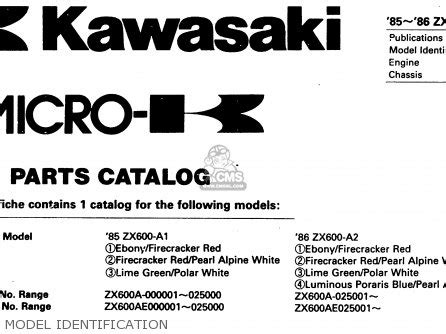 Kawasaki Zx A Europe Uk Fr Gr It Nr Sd Parts Lists And Schematics