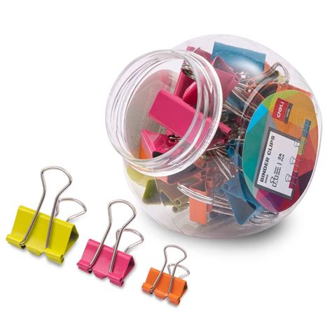 Deli Color Binder Clips 8560