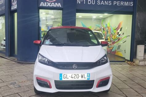 Aixam City Sport Blanche Toit Rouge Voiture Sans Permis D Occasion