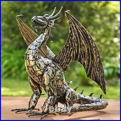 Large Metal Dragon Sculpture Outdoor Garden Yard Lawn Decor Patio ...