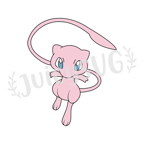 Mew Pokemon Layered Svg Cricut Cut File Digital File Etsy