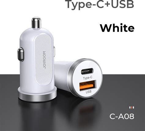 Usb C Autolader Dual Watt Usb C Qc Usb Poort Geschikt Voor