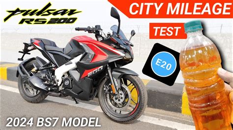 RS 200 New Model 2024 Pulsar RS 200 Mileage Test Video Pulsar RS200