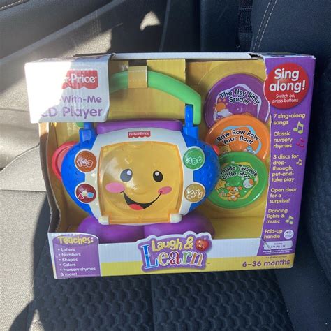 Fisher Price Laugh &Learn Sing With Me CD Player and 3 CDs Musical