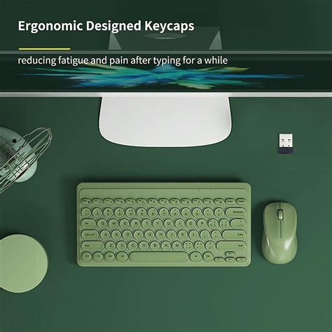 Shuji Kablosuz Klavye Ve Fare Ultra Nce Ergonomik Usb Klavye Fare Combo