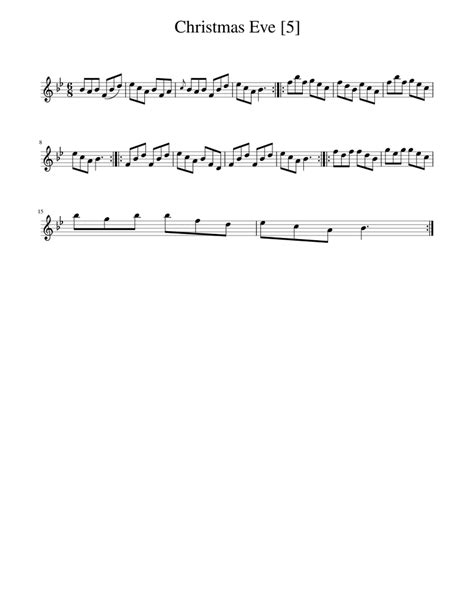 Christmas Eve Sheet music for Piano (Solo) Easy | Musescore.com